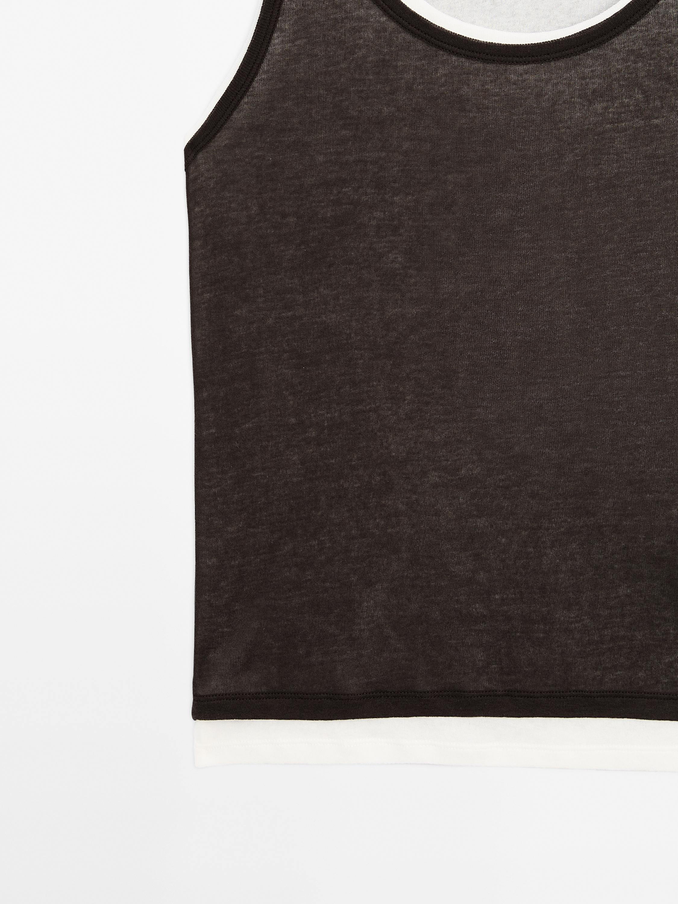 Débardeur double 100 % coton